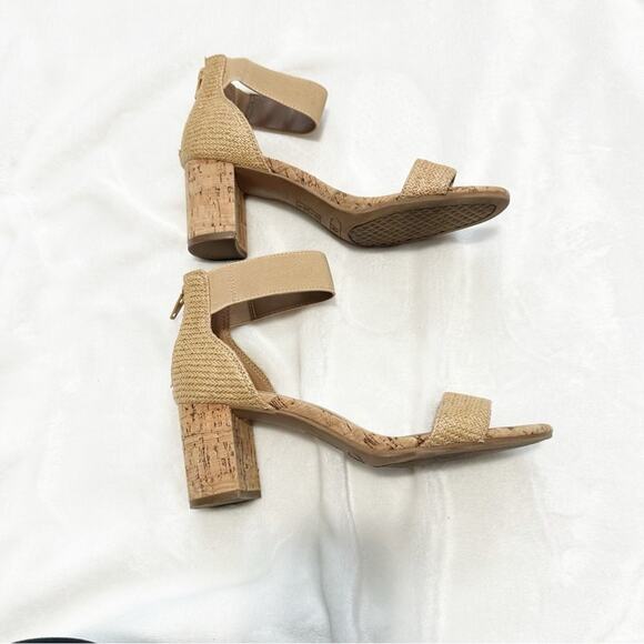 A2 by Aerosoles Tan Suede Block Heel Sandals with Ankle Strap size 6 - Picture 7 of 10